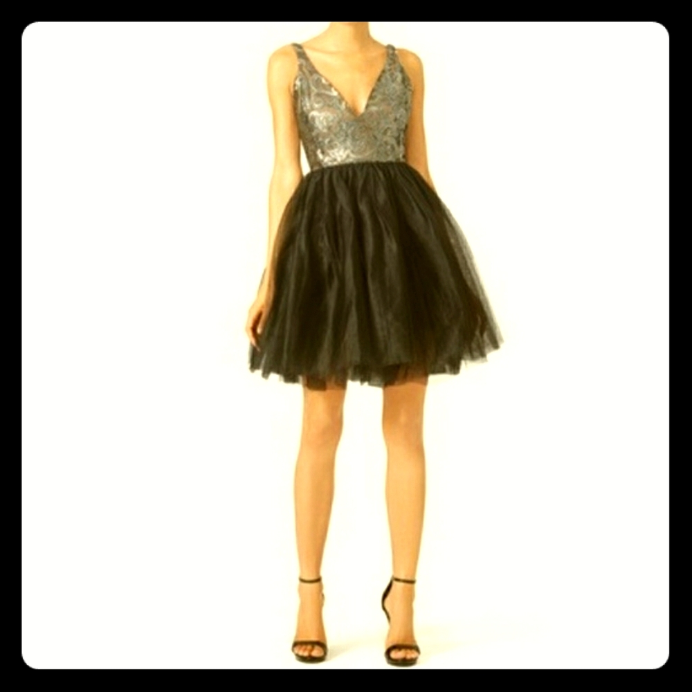 Allison Parris RSVP Black Tulle Dress